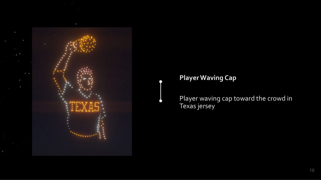 UT Baseball storyboard: player waving cap